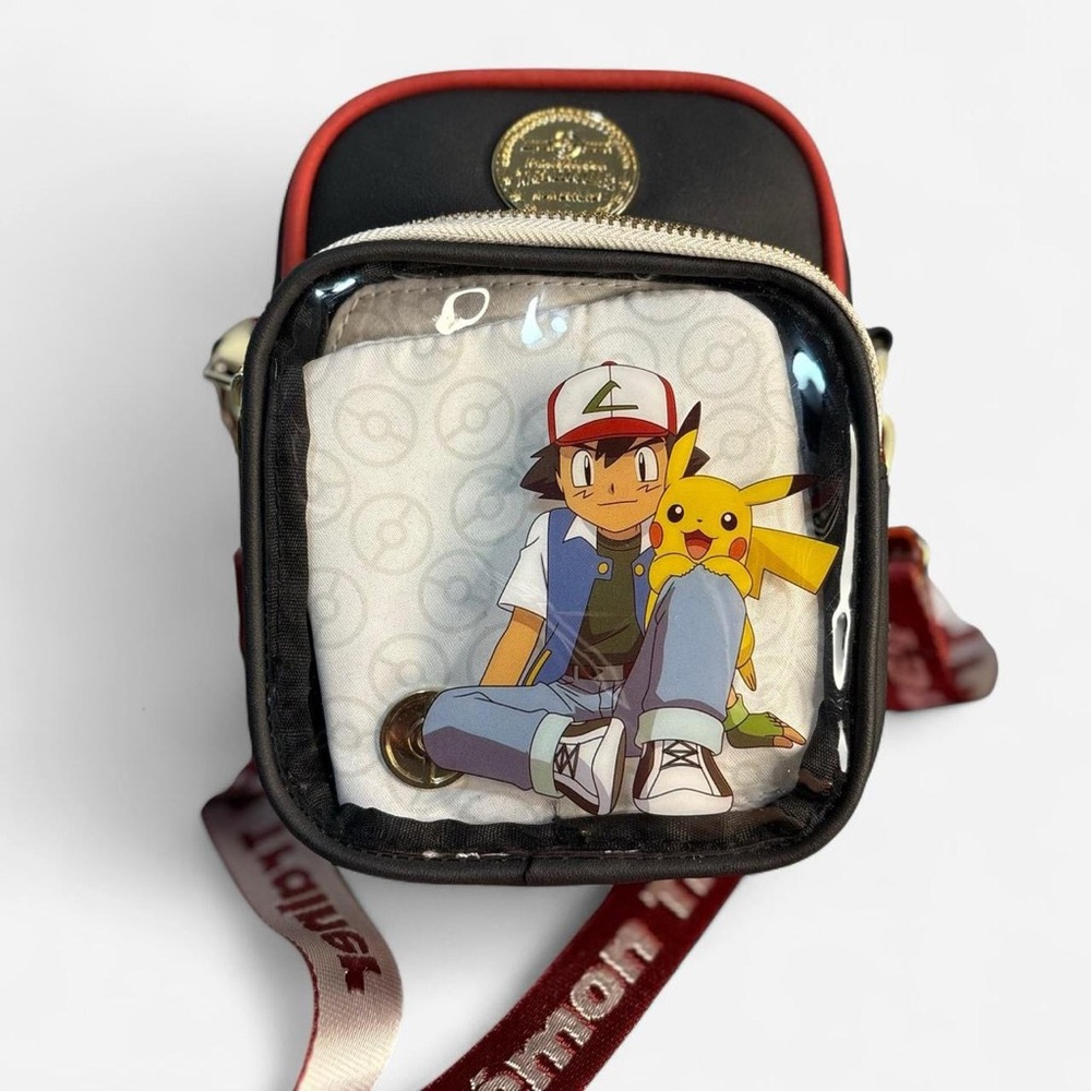 Black and Red Pokémon Crossbody Bag